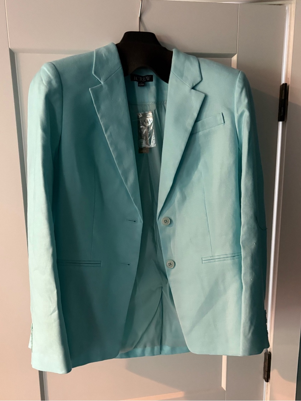 J. Crew Light Aqua Tailored Blazer